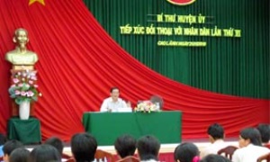 Bí thư cấp uỷ đối thoại trực tiếp với dân ở Đồng Tháp